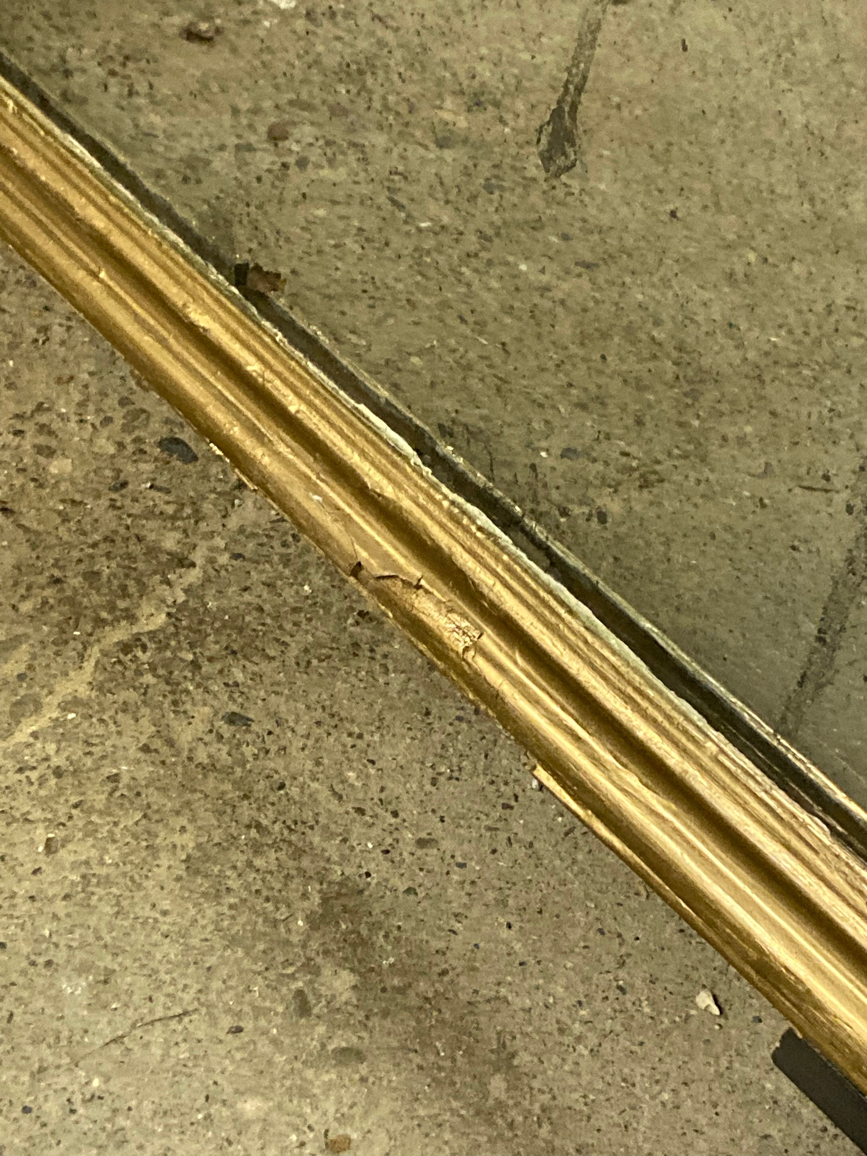 Large mirror Louis XVI style, XIXth 92x164cm