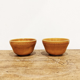 2 cups and saucers vintage '70 honey color