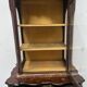 Dutch display cabinet in two parts made of marquetry wood.