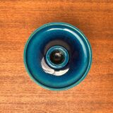 Danish ceramic candlestick from the mid-century by Herman A. Kähler for Hak, 1960s.