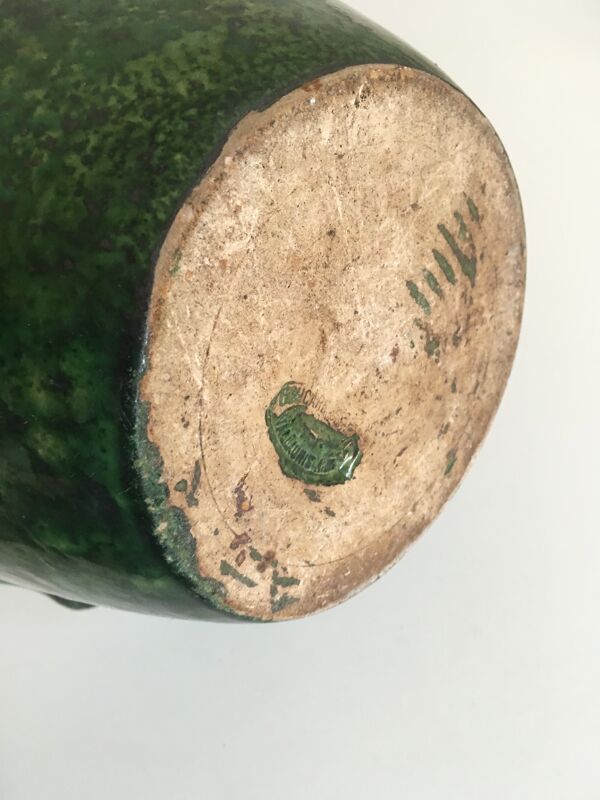 Saladier XL en terre vernissée de Foucard Jourdan Vallauris, années 60