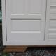 Asymmetrical solid oak wardrobe – Renovated Art Deco style