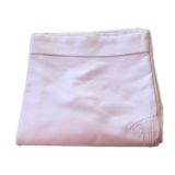 Old white linen sheet monogram TT 222 X 300 cm