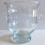 Large Champagne Bucket or Ice Cooler Vase Terrarium Blown Glass