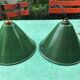 2 suspensions with enamelled sheet metal cones