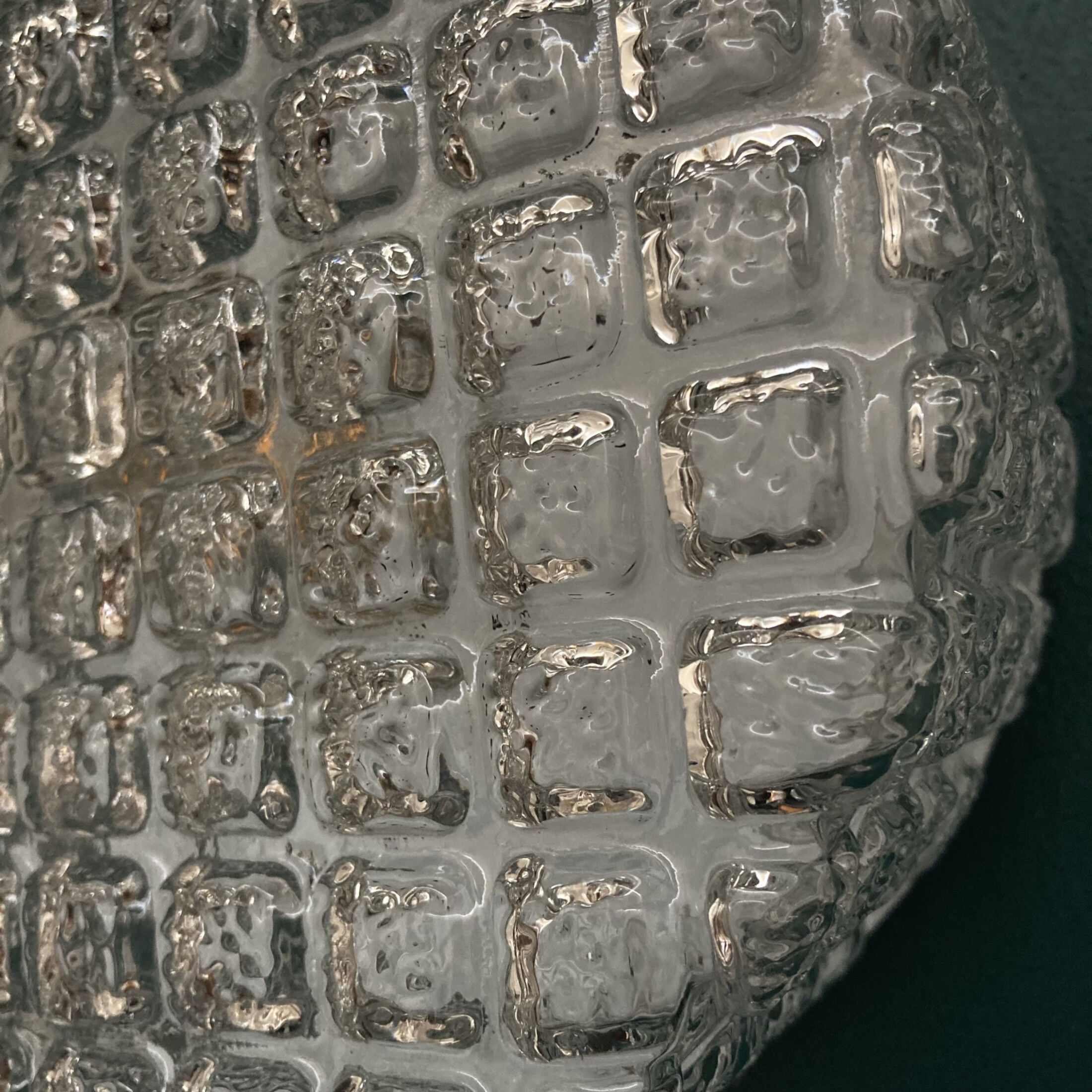 Wall lamp ceiling lamp molded glass 70/80