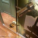 Danish reading lamp 2 height-adjustable reflectors in gold brass Frandsen
