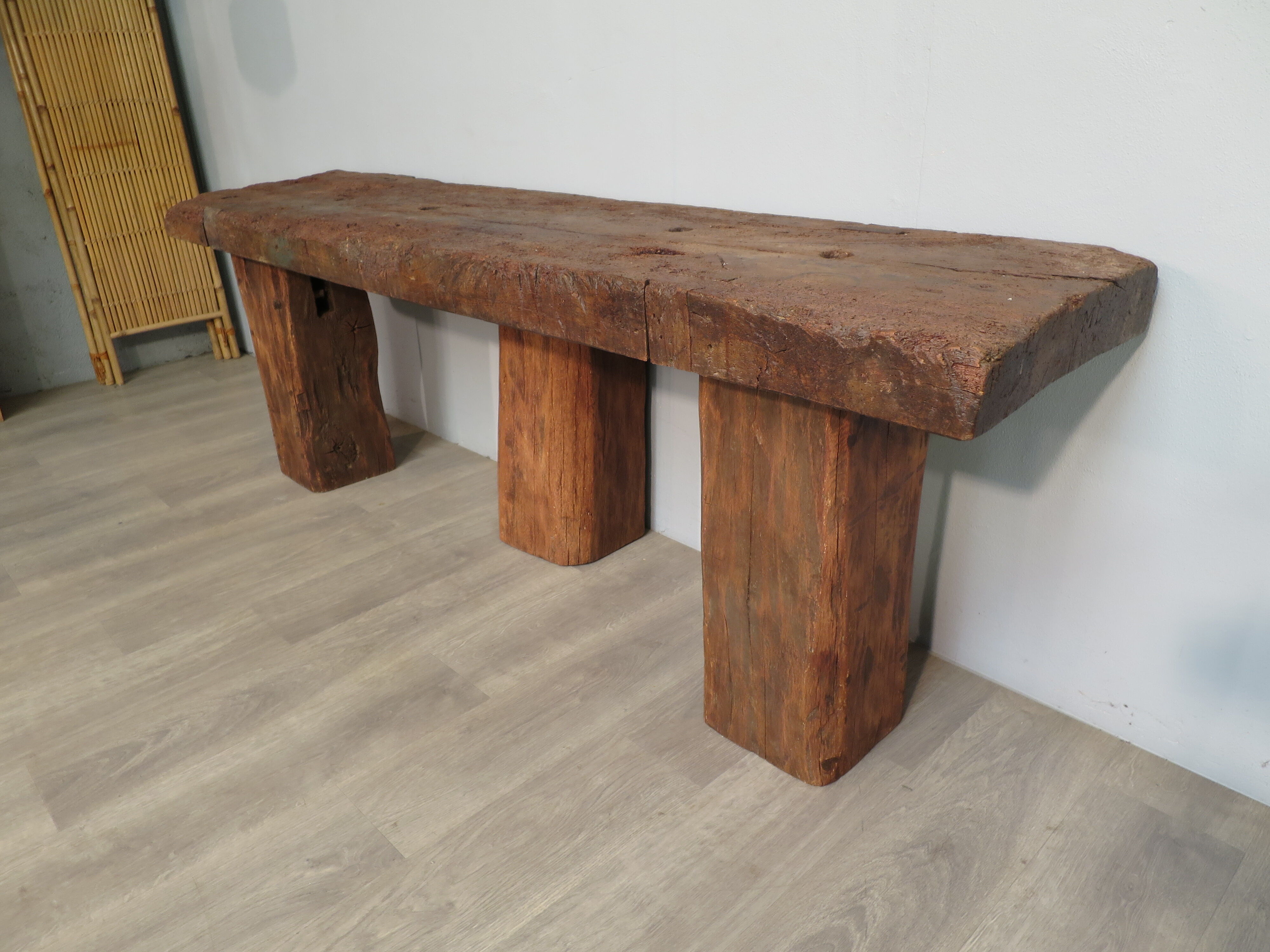 Built-in 1850 rustic console