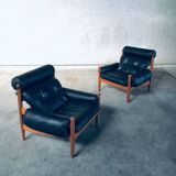 Scandinavian lounge chairs attributed to Eric Merthen for Ire Möbler, Sweden, 1960s, set of 2.