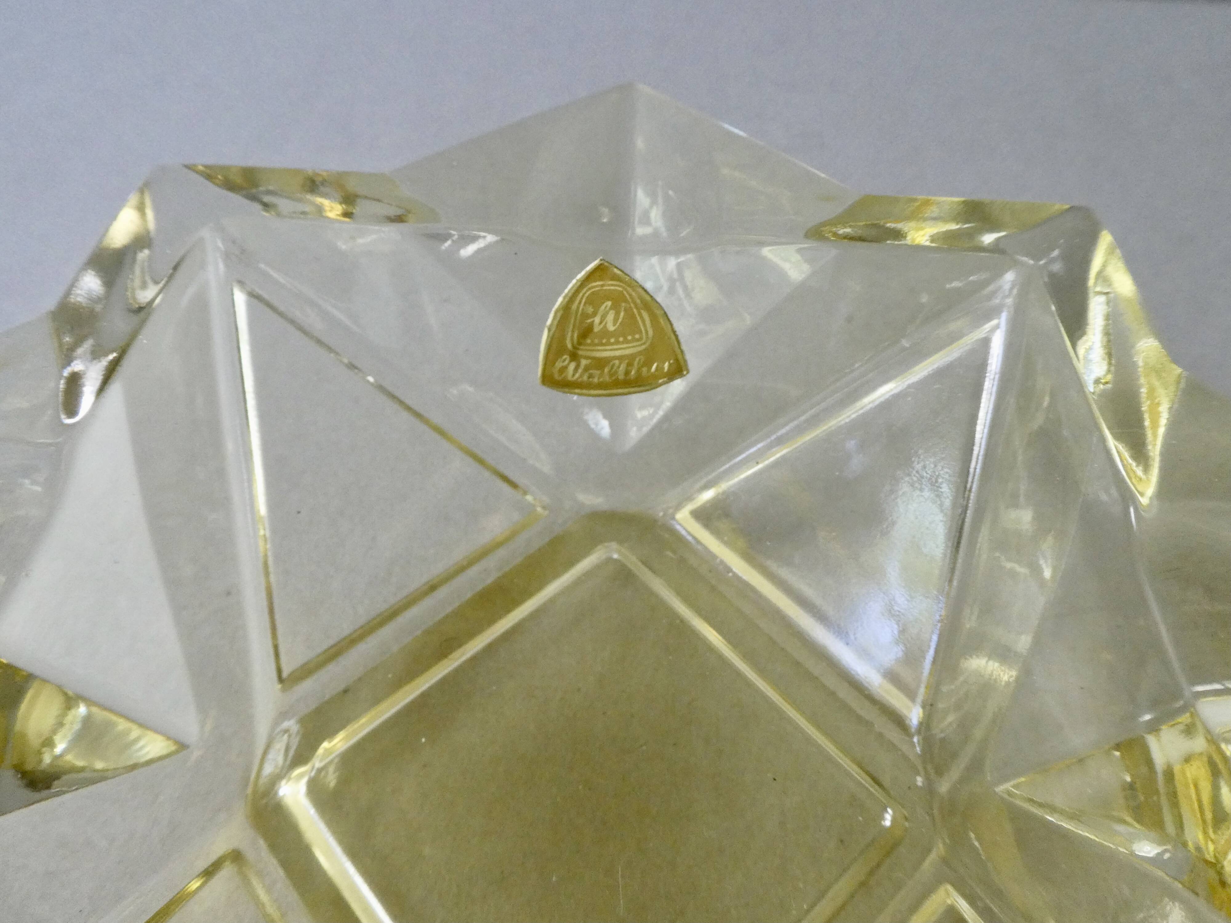Walther star-shaped glass pocket tray