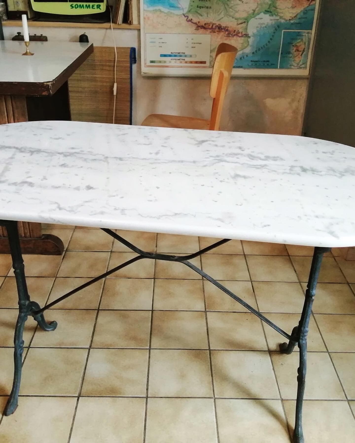 Marble bistro table