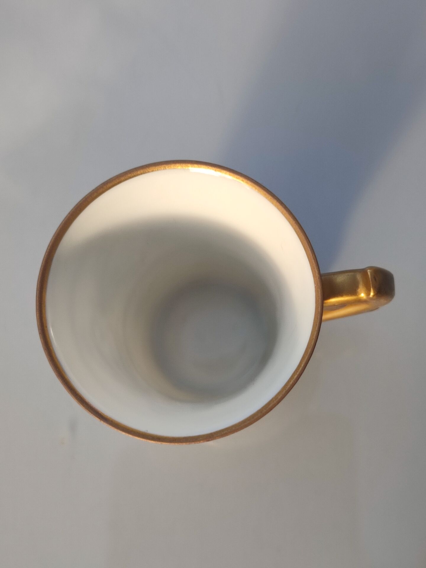 Coffee cup Porcelain of Paris Camille Le Tallec - Hand-painted 1961
