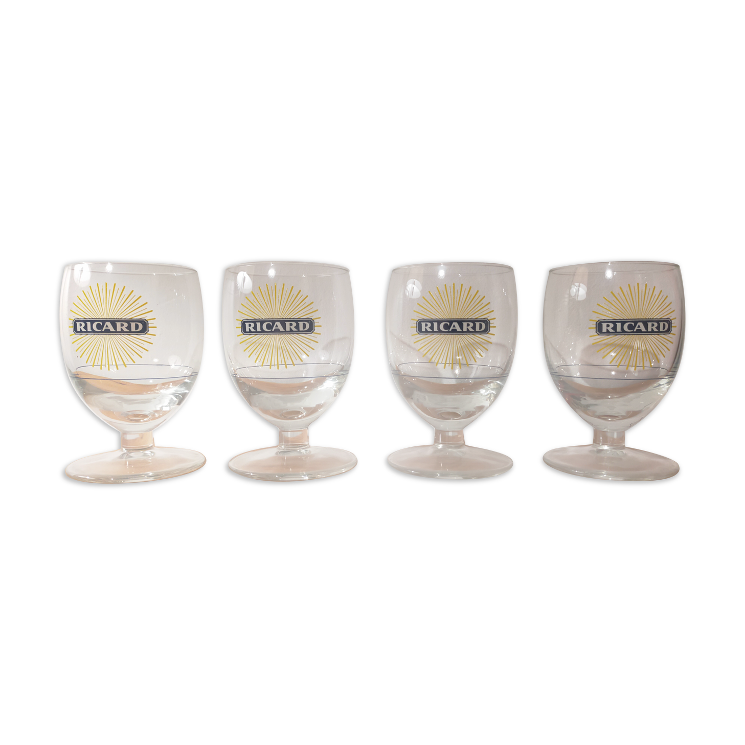 Lot de 4 verres ricard