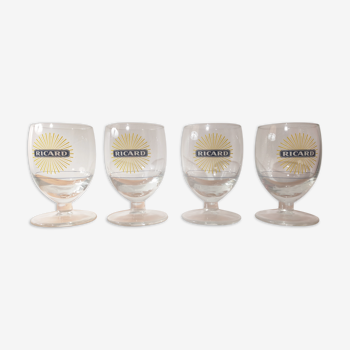 Lot de 4 verres ricard