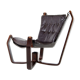 Vintage retro leather Falcon chair by Sigurd Ressell