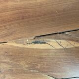 Old walnut farm table with pulls