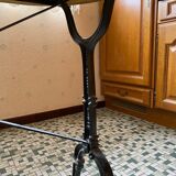 Bistro table marble cast iron foot