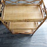 Furniture 4 shelves in used rattan