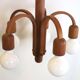 Deens design teak Domus hanglamp