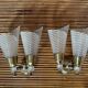 Pair of double sconces in brass 1950