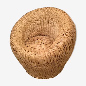 Rattan armchair