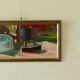 Nature morte suédoise à l'huile sur panneau avec fer et pot par Hugo Nyman