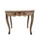 Table peinte classique vintage avec plateau en marbre, années 1950