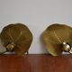 Pair of wall lights brass 70s