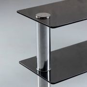 Smoked glass and aluminium sideboard, Italy, 1970s