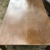 Large rectangular wooden coffee table by Carl Straub 60s