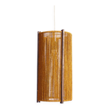 Large Danish Mid-Century Sisal Pendant lamp by Temde