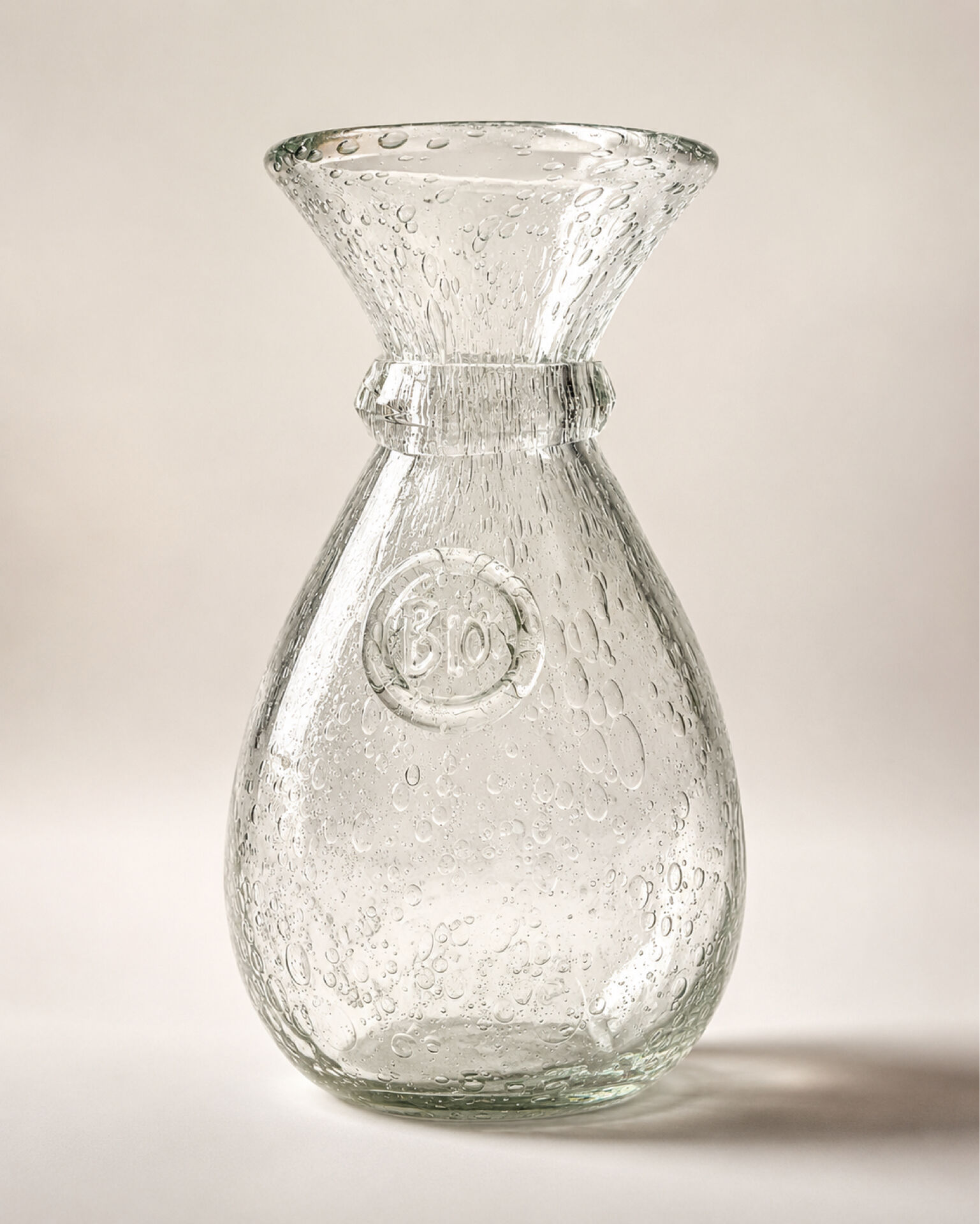 Carafe biot en verre bullé