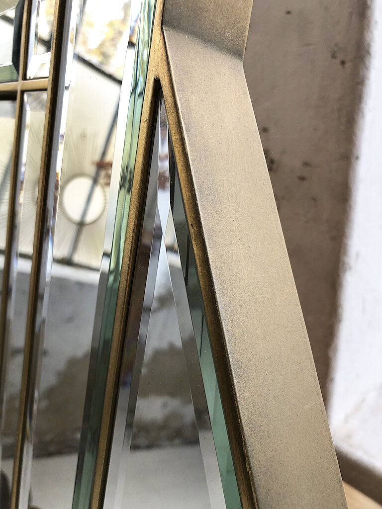 Italian design milked gold mirror