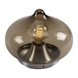 Brown glass 'drop' dijkstra lamp