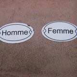 Enamelled plates "'Man-Woman'