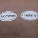 Enamelled plates "'Man-Woman'