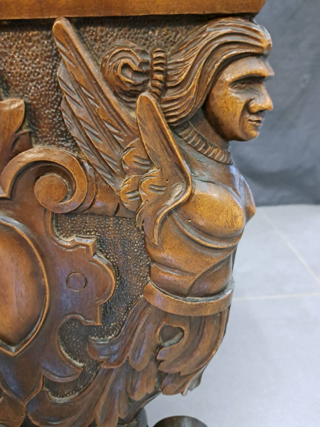 Pair of 19th century walnut stepladder chairs