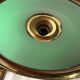 Lighting, billiard chandelier in brass and opaline
