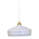 Vintage white opaline lampshade pendant light