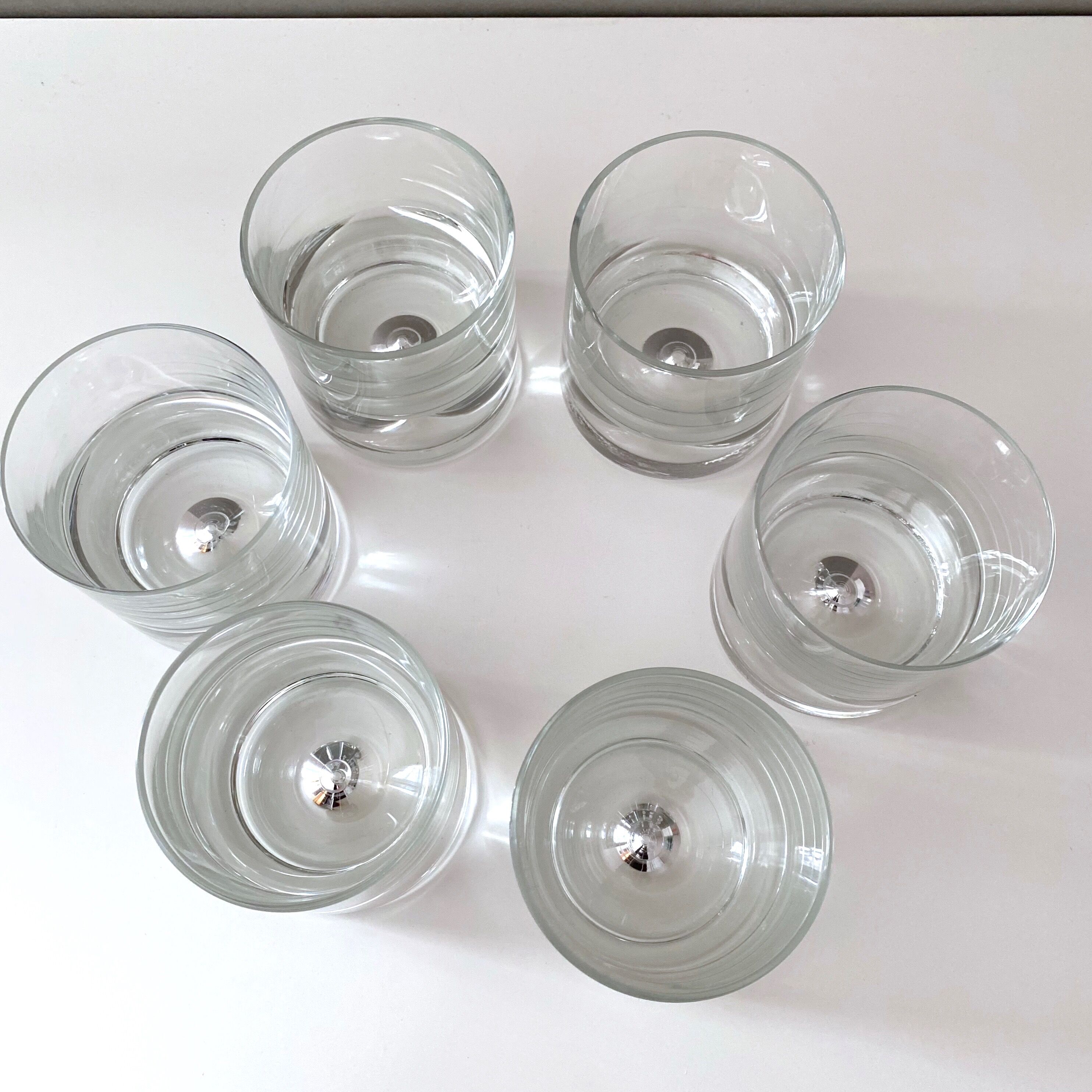 Vintage Glasses Whiskey, Bourbon, Mid Century Bar, design scandinave