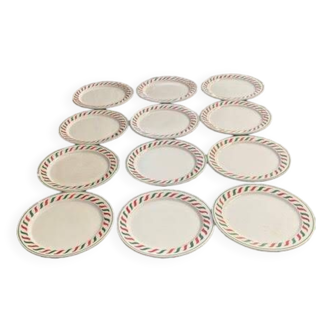 Service of 12 dessert plates