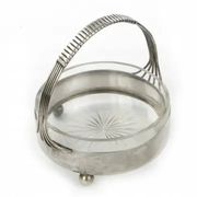 Art Deco nut or snack basket, brass, Germany, 1930s