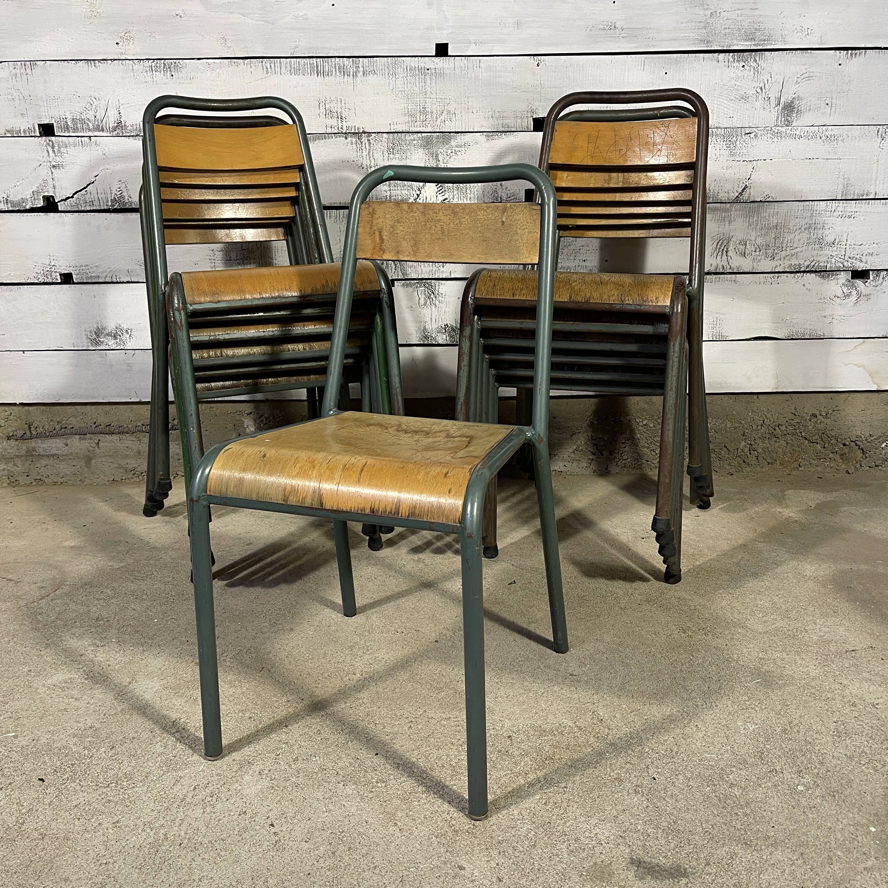 Set of 13 stella school chairs