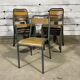 Set of 13 stella school chairs