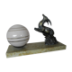 Art Deco marble figurine table lamp