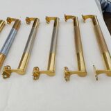 Set of 17 Art Deco Brass Door Bars