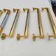 Lot de 17 Barres de Portes en Laiton Art déco