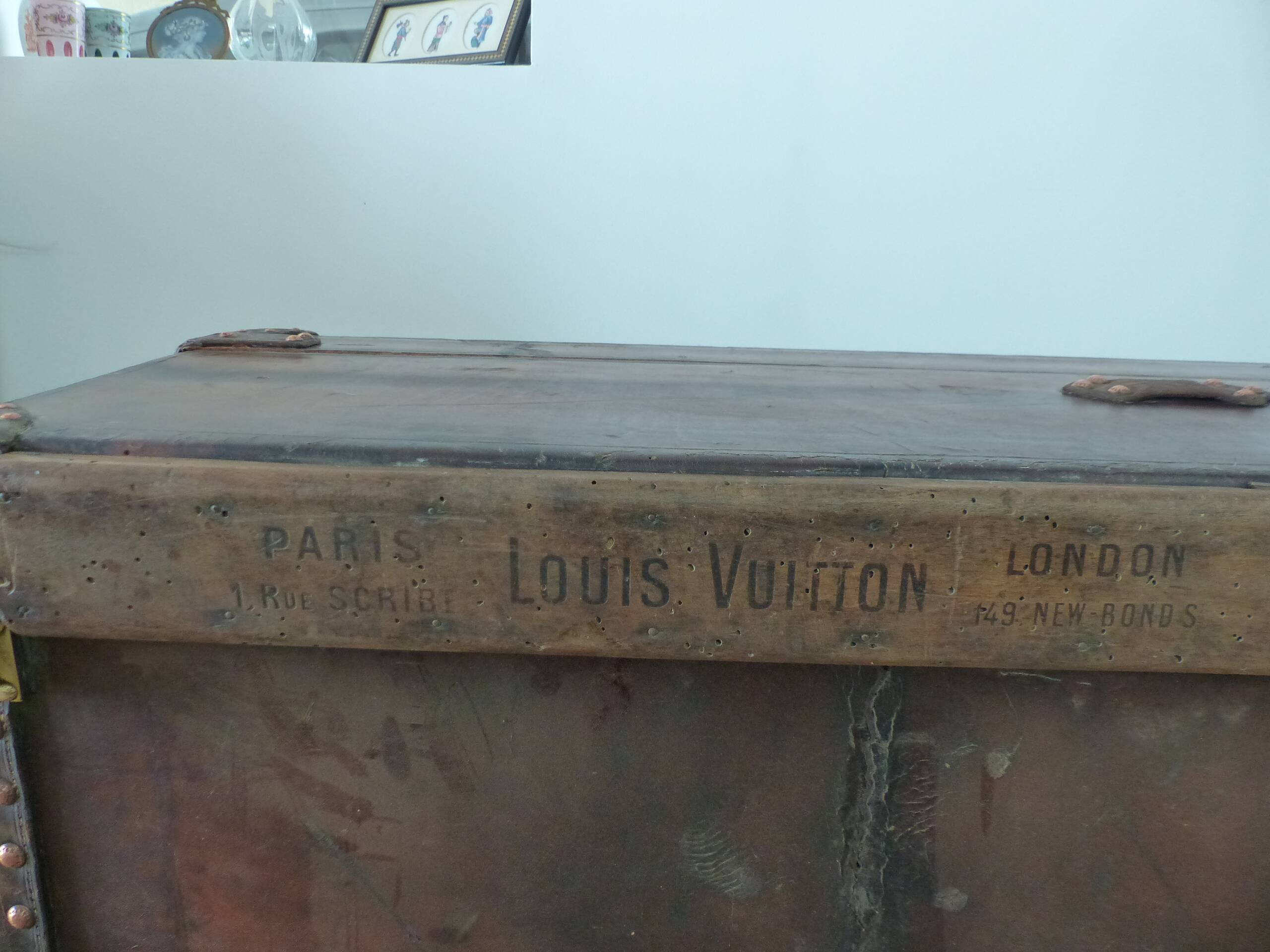 Louis Vuitton leather cabin trunk