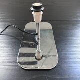 Silver stainless steel lamp base