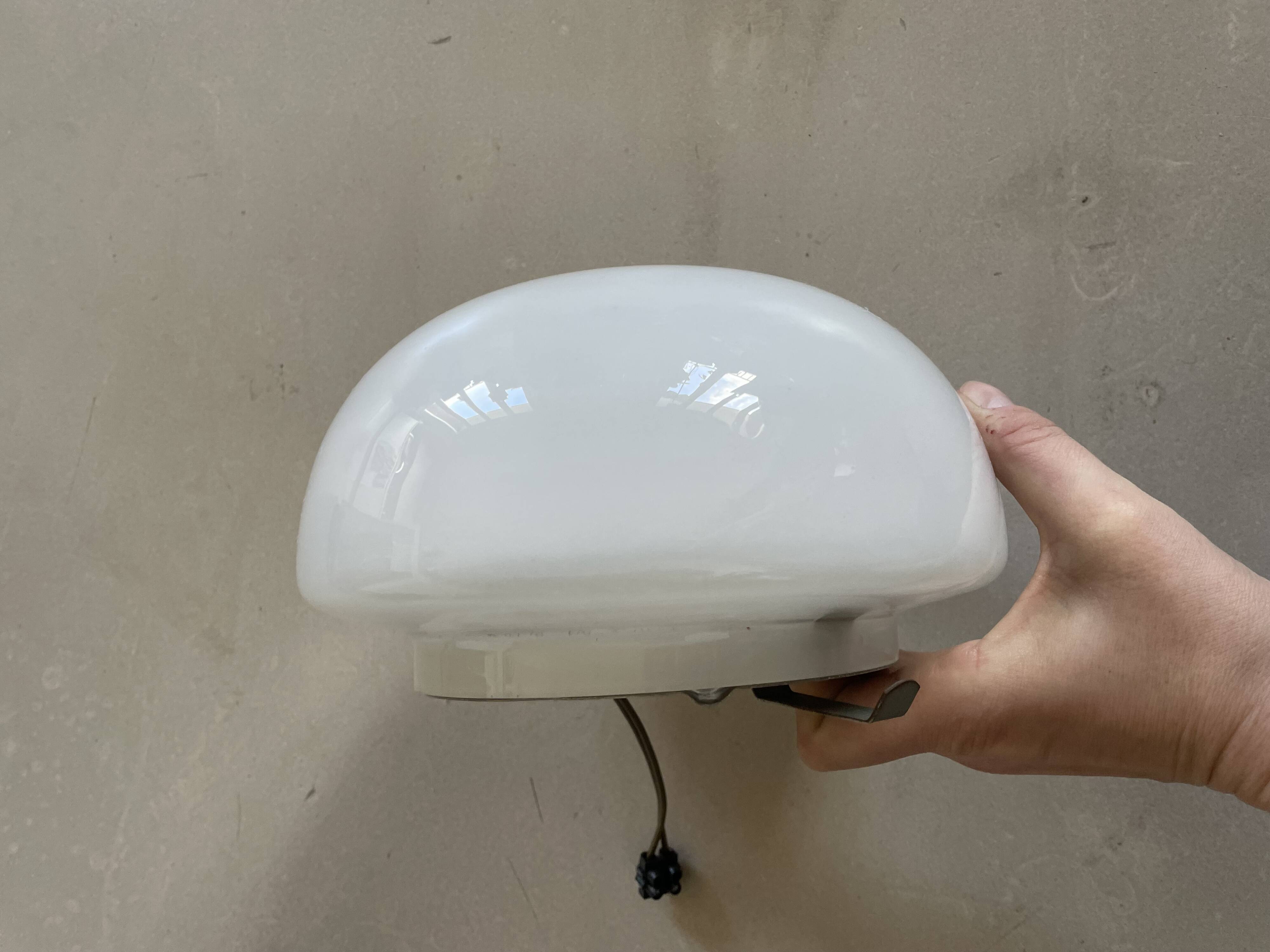 Ceiling light, opaline wall light D20cm